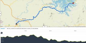 Day 1 Map Coffee Route El Retiro - Santa Barbara